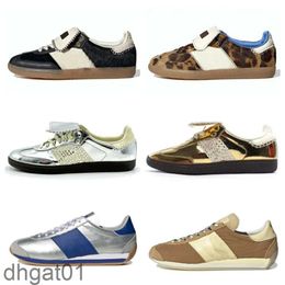 Diseñador Fashion Classic Mens Casual Shoes LEOPARD Impresión original Gales Gales Bonner Sneakers Vintage Sneakers Looks sin deslizamiento SUPER