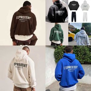 Designer Fashion Classic Représent Sweat à capuche Hommes Femmes Casual Lettre Impression Sweat à capuche de haute qualité Pur coton Representhoodie Pull Représent Tshirt a2024