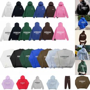 Designer Fashion Classic Représent Sweat à capuche Hommes Femmes Casual Lettre Impression Sweat à capuche de haute qualité Pur coton Representhoodie Pull Représent Tshirt HGDa4