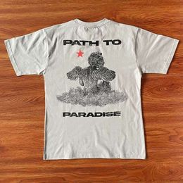 Diseñador Ropa de moda Camisetas de hip hop Camisetas Hellstar Studios Path to Paradise Camiseta Angel Camiseta de manga corta Tendencia