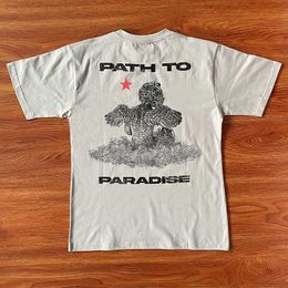 Designer Mode Kleding Hiphop Tees T-shirts Hellstar Studios Path to Paradise Tee Angel T-shirt met korte mouwen Trend