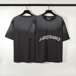 Vêtements de mode de créateurs T-shirts de luxe pour hommes T-shirts Askyurself Sunfade en détresse Vtg Os Sanskrit T-shirt à manches courtes