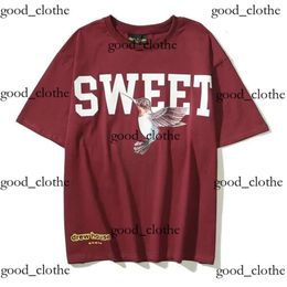 Diseñador ropa de moda camisetas de lujo camisetas new american high street dulce ss tee drew cara sonriente colibrí