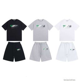 Vêtements de mode de créateurs T-shirts de luxe T-shirts Nouvelle mode Trapstar Lettered Casual Sportswear T-shirt Ensemble T-shirt + short pour hommes Ensemble deux pièces