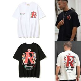 Designer Fashion kleding Luxe T-shirts T-shirts Ss23 Zomer Nieuw product Tankstation Meisje Print Korte mouw Amerikaans High Street Fashion Br Los Heren Dames T-shirt