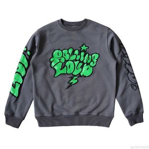 Designer Mode Kleding Herensweaters Hoodies Rolling Loud Sketch Nyc Hoodie Rap Tour Grijs heren- en damessweater