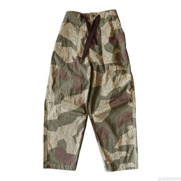 Diseñador de ropa de moda Pantalones para hombre Kapital Kountry Hirata's Exclusive Vanished Camo Pantalones anchos plisados sueltos