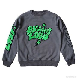 Vêtements de mode de créateurs Sweats à capuche pour hommes Sweats à capuche Rolling Loud Sketch Nyc Sweat à capuche Rap Tour Gris Pull pour hommes et femmes