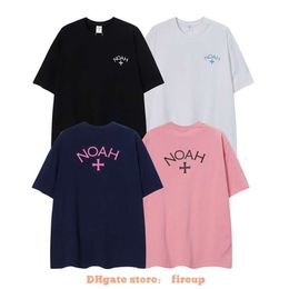 Vêtements de mode de créateurs T-shirts pour hommes Tshirt Version correcte 23ss Noah Expeditionary Army Cross Front Back Imprimé Couple à manches courtes Coupe ample T-shirt à la mode