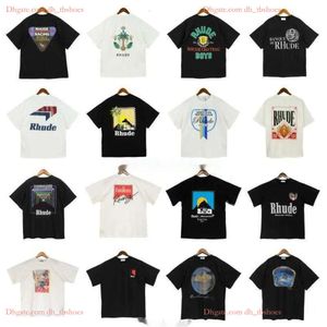 Diseñador Ropa de moda Camisetas Camiseta American Trendy Brand Rhudes Sense Manga corta Hombres Mujeres Pareja Feel of God High Street Camiseta holgada Primavera