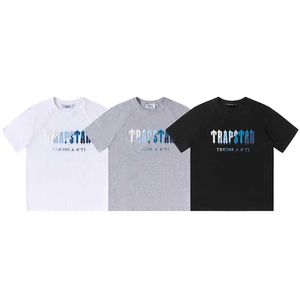 Designer Fashion Vêtements Tees Tshirt Marque Trapstar Serviette Broderie Simple Lettre Hommes Femmes Lâche Loisirs Coton À Manches Courtes T-shirt Streetwear Tops à vendre