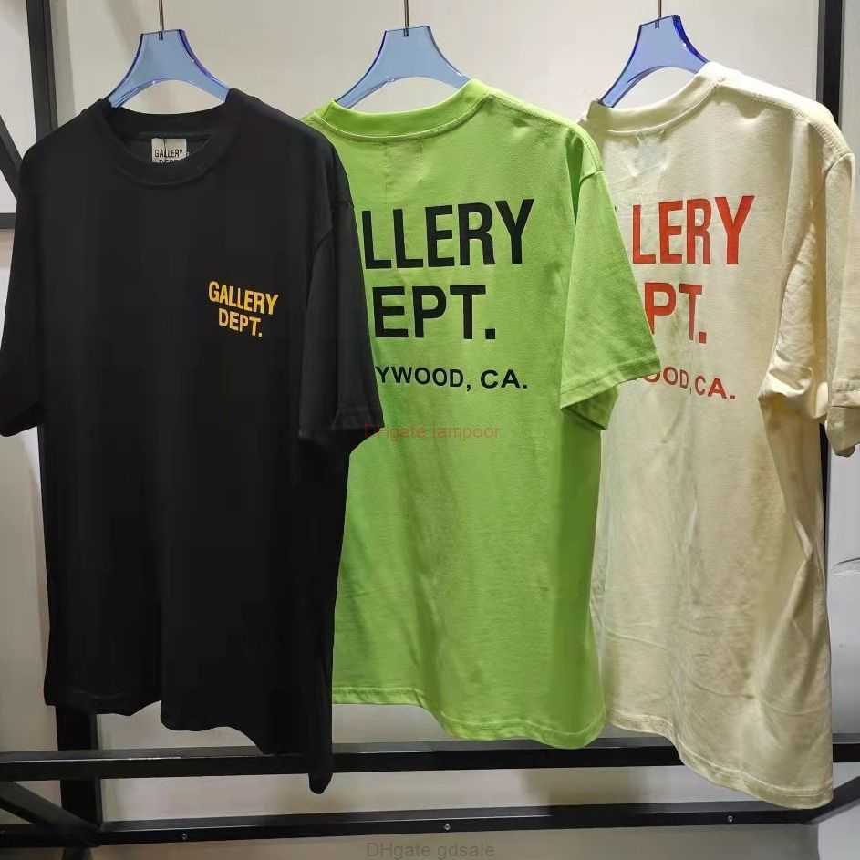 Designer modekläder tees tshirt gallery avdelar klassiskt alfabet tryck grundläggande tshirt män kvinnor älskare förlorar high street kort ärm sommar lyxig avslappnad topp
