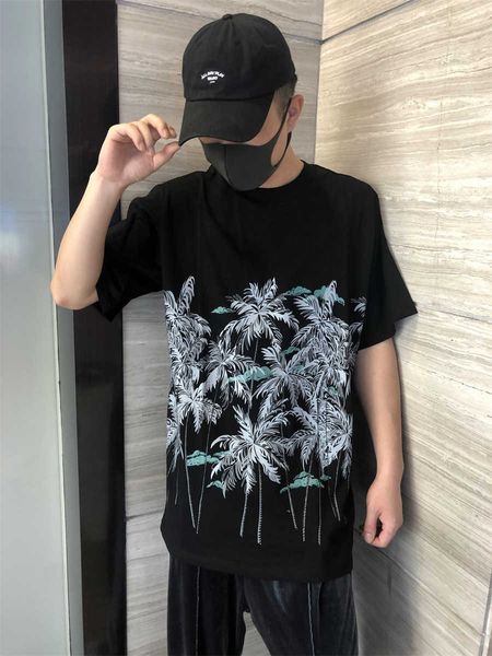 Designer Fashion Clothing Tees Tshirt Palms Summer Relaxed Casual Grenade Plant Print Short Sleeve Polyvalent Tshirt Trend for Men Women Casual Tops For s Angels