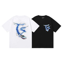Designer Fashion Vêtements T-shirts Tshirt Trapstar Été Nouveau Speed Boat Surf Imprimer Ts Lettre Pur Coton T-shirt à manches courtes pour hommes FemmesStreetwear Tops