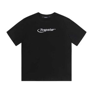 Designer Fashion Clothing Tees Tshirt Trapstar Niche American Fashion Label Unisex Summer Polyvalent Lettre Brodé Pur Coton T-shirt À Manches Courtes À vendre