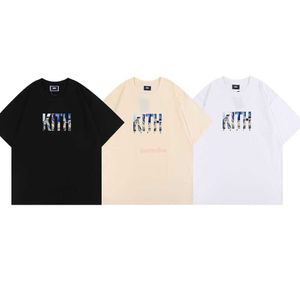 Designer Fashion Clothing Tees Tshirts 22 New Kith Paris Landmark Tee Paris Street View Store T-shirt à manches courtes en coton exclusif Streetwear Sportswear Top