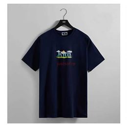 Designer Mode Kleding T-shirts T-shirts Kith Monday Project Cloud Tee Cloud Puur katoenen T-shirt met korte mouwen katoen Streetwear Sportkleding Tops Rock Hiphop T-shirts