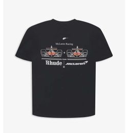 Ontwerper Mode Kleding T-shirts T-shirts Rhude Mclaren Co Branded Formula One Racing Champion Bedrukt T-shirt met korte mouwenTops Streetwear Hiphop Sportkleding