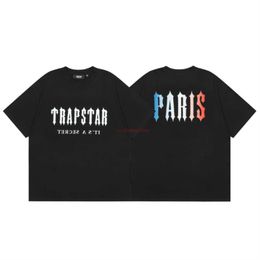 Designer Fashion Vêtements Tees Tsihrts Chemises Trapstar Paris Imprimé À Manches Courtes D'été Hommes Lâche Col Rond T-shirt High Street Fashion Lettre Casual Rock Hip hop