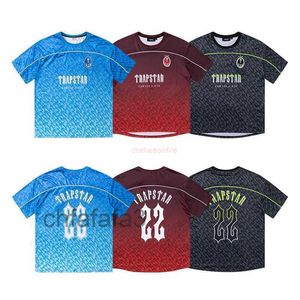 Vêtements de mode de créateurs Tees Tsihrts Chemises Trapstar Oblique Numéro 23 Maillot de basket-ball Football Changement de couleur progressif Sports Tee-shirt à manches courtes Wholes ZA2C