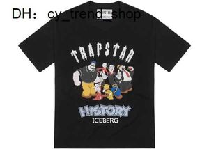 Designer Fashion Vêtements Tees Tsihrts Chemises Trapstar Iceberg Tee Imprimé T-shirt à manches courtes Rock Hip Hop Coton Streetwear Tops 21 Cortiezs