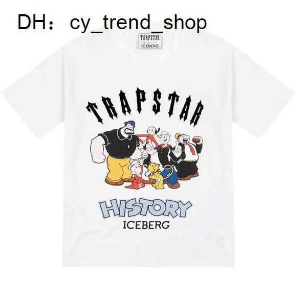 Designer Fashion Clothing Tees Tsihrts Chemises Trapstar Iceberg Tee Imprimé T-shirt à manches courtes Rock Hip Hop Coton Streetwear Tops 11 cortiezs