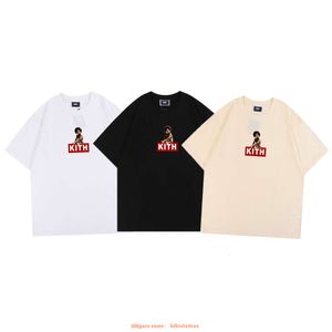 Vêtements de mode de créateurs T-shirt de luxe pour hommes T-shirts occasionnels Niche Marque à la mode Kith x Biggie Rap Noir Tête explosive T-shirt à manches courtes imprimé pour enfants Hommes Femmes