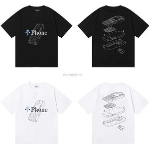 Diseñador de ropa de moda Camiseta Camisetas High Street Trapstar Hombres Mujeres Verano Puntos de impresión Algodón Suelto Relajado Cuello redondo Camiseta de manga corta Moda para la venta