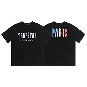 Ontwerper Mode Kleding T-shirt Tees Trapstar T-shirt met korte mouwen Parijs Hiphop Rap Boor Luxe Casual Katoen Streetwear Sportkleding Tops Rock Hiphop te koop