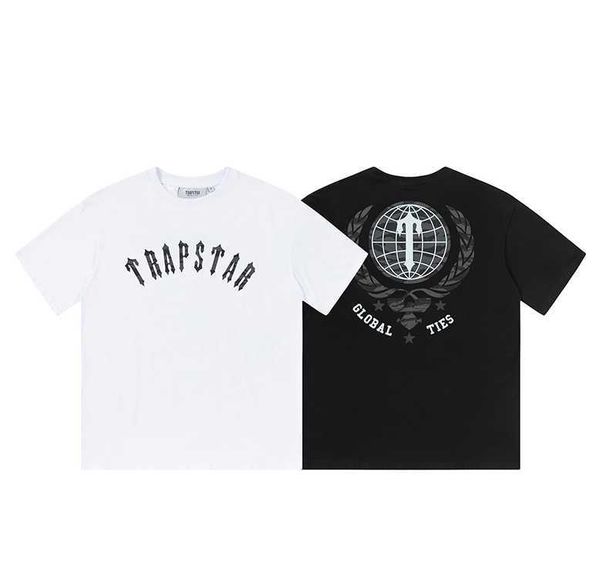 Designer Fashion Clothing Tshirt Tees Trapstar Summer New Line Hommes Femmes Décontracté Lettre Impression Manches Courtes American Street Coton T-shirt Mode