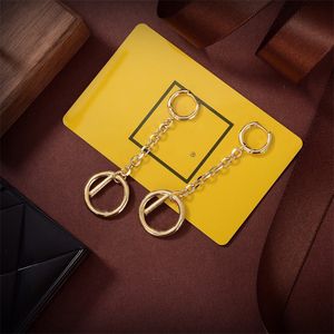 Designer Fashion Oorbellen High-end Maatwerk Elegante Luxe Prachtige Gouden Ketting Hanger Oorbel Studs Dagelijkse Formele Accessoires