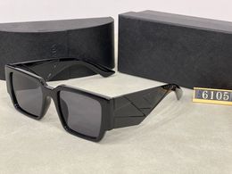 Diseñador de moda Gafas de sol para mujer Hombre Anteojos Marca de lujo Hombre Gafas Triangular firma Gafas de playa Anteojos 6 colores Alta calidad