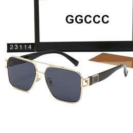 Designer Fashion GGCCC Lunettes de soleil Men Hommes Eyeglass Factory Eyewear en forme de conduite Lentilles de nez non glissade Pourure de vacances décontractées pour hommes