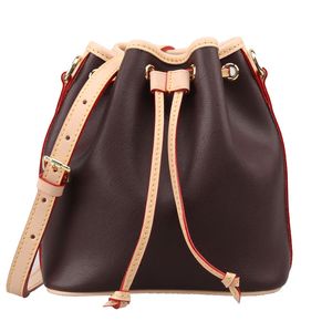 Designer Mode Handtassen Hoge Kwaliteit Bloem Afdrukken Crossbody Purse Neonoe Schoudertassen Vrouwen Merken Bucket Bag PU lederen schoudertas