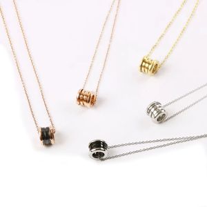 Collier de printemps de haute qualité de créateur de mode couleur acier au titane - pendentif de preuve pour les femmes nouvelle tendance bijoux cadeaux