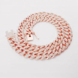 Diseñador de moda collar de hip hop collar de cadena cubana oro 45 cm collar personalizado regalo de pareja buena venta al por mayor