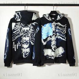 Designer de mode Hoodie Marque hommes et femmes Pull Travis Hoodies Pull hip hop Style Travis co-marqué Skeleton Tiger Zipper streetwear Hoodie