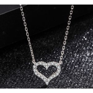 Designer Fashion Jewelry Heart Pendentif Sterling Sier S Love Saint Valentin Christmas Gift For Women with Box Ism Collier