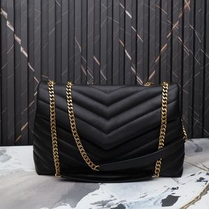 Originele Hoge Kwaliteit Vrouwen Tote Mode Designer Luxe Handtassen Portemonnees LOULOU PUFFER CHAIN Tas Merk Klassieke Flip matte Lederen Schoudertassen Crossbody Tas