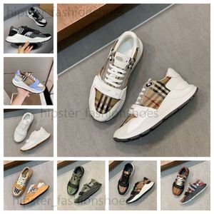 Designer Mode Luxe Berry Chaussures Casual Hommes Femmes Plate-forme Chaussures Rayé Vintage Cowhide Bur Baskets Baskets Baskets Appartements Chaussures de course en plein air