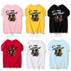 Designer Fashion Luxury Classic Balencigaaliness T-shirt Brand Joix The Simpsons Impriked Short Mens Mens Women Casual High Street Loose T-Shirt Oversized