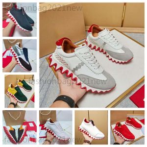 Designer Fashion Luxury Red Bottoms Chaussures de course pour hommes Mocassins décontractés Chaussures pour femmes Plate-forme Bas rouges Baskets basses Tops Noir Blanc Glitter Cuir Baskets plates