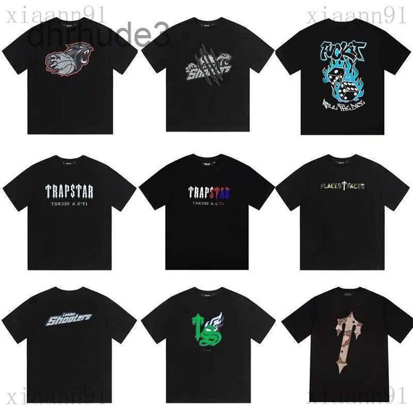 Diseñador Moda Lujo Trapstar Llama Clásico Camiseta Dados Gradiente Camo Carta Manga corta Estilos Hip Hop American Street Impresión suelta Hombres y mujeres Pareja S4ID