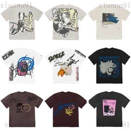 Designermode Luxe Travis co-branded Scottlys Hiroshi Klassiek T-shirt Stijl Graffiti Sweatshirt Heren en dames T-shirt coupl Tee Meerdere stijlen Hiphop-shirts