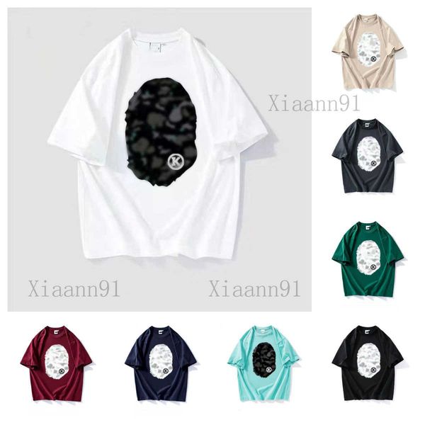 Designer Fashion Luxurys Apes Classic Hommes et Femmes T-shirt Summer Monkey Modèle High Street Trend Tees Harajuku Streetwear Hip Hop Tshirt