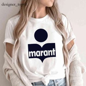 Designer mode Marant Brand Mens Women T shirts Marant T-shirt femme t-shirt dames katoenen t-shirt o-neck t-shirts mode hoogwaardige t-shirt 87e7