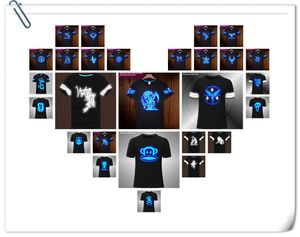 Designermode T-shirt voor heren en dames met ronde hals en korte mouwen Kwaliteit Ghost Walk Dance Party Glow Hip Hop Kleding Aziatische maat M-4XL