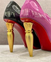 Designer Femmes Luxury High Heels Chaussures en cuir Talons hauts Single SEMPE SEME SELEVÉE POINTÉE DES CHABEURS DE MODE CHIE