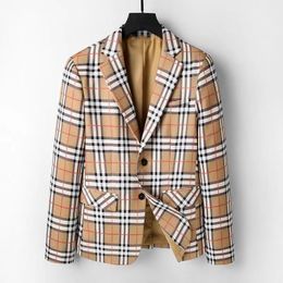 Designer Fashion Men's Suit Blazer Jacket Jacket Men's Coat Stylist Plaid Striped Long Sleeve Casual Party Wedding Suit Sport Hoodie Automne / Hiver Style TAILLE S-3XL