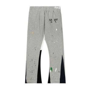 Designer Mode Hommes Jeans Pantalons Galeries Pantalons De Survêtement Dept Speckled Lettre Imprimer Hommes Femmes Couple Lâche Polyvalent Pantalon Décontracté Droite sv